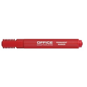Marker permanentny ścięty 1,0-5,0mm OFFICE PRODUCTS czerwony 1szt. /17071311-04/