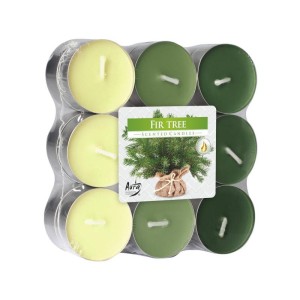 Podgrzewacze/świeczki/tealight zapachowe BISPOL AURA p15-18-273 jodła 4h 18szt.