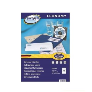 Etykiety papierowe 99,1x33,9mm AVERY ZWECKFORM economy 100ark 1600etykiet białe /ela041 /