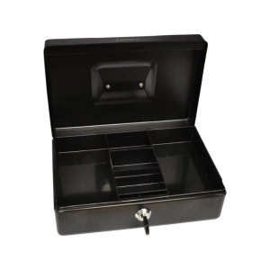 Kasetka na pieniądze 250x210x86mm rozmiar M Rapesco czarna 1szt. /SB0010B1/