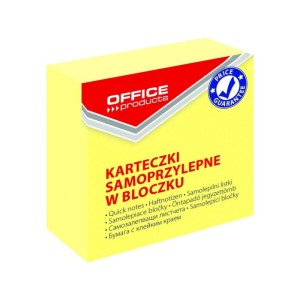 Notes samoprzylepny 50x50mm 400 kartek OFFICE PRODUCT pastel jasno żółty 1 szt. /14048411-06/