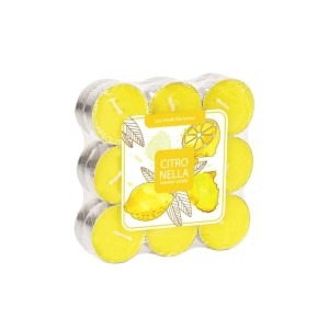 Podgrzewacze/świeczki/tealight zapachowe BISPOL AURA p15-18-86 o zapachu citronella 4h 18szt.