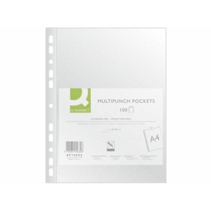 Koszulka zawieszkowa A4 40mic groszkowa Q-CONNECT 100szt /KF15632/