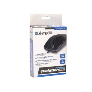 Mysz optyczna przewodowa USB 4-TECH OP-620D czarna /A4TMYS30398/