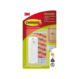 Haczyki COMMAND Do Ramek z Uchwytem 1 Haczyk i 2 Duże Paski Białe /3M-UU00783216/