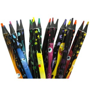 Kredki ołówkowe trójkątne 24 kolory MAPED MONSTER COLORPEPS /862624/