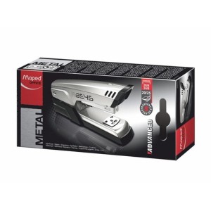 Zszywacz metalowy do 25 kartek na zszywki 24/6 MAPED ADVANCED srebrny /354510/