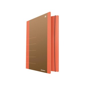 Teczka z gumką kartonowa A4 500g DONAU LIFE pomarańczowa /2060001FSC-12/