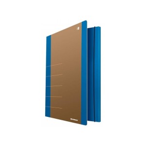 Teczka z gumką kartonowa A4 500g DONAU LIFE niebieska /2060001FSC-10/