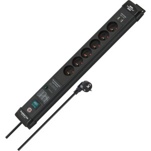 LISTWA PRZEPIĘCIOWA "PREMIUM-LINE" 6GN, 3M, 2XUSB, CZARNA 60.000A  /002182080000/