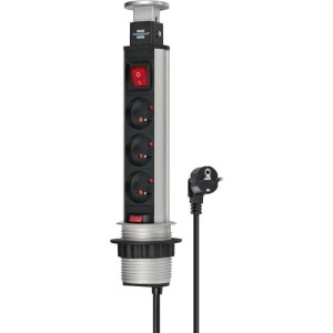TOWER POWER PRZEDŁUŻACZ BIURKOWY 3-GNIAZD 2M H05VV-F 3G1,5 Z WYŁĄCZNIKIEM  /002122440000/