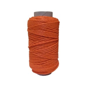 Sznurek ozdobny 100g/50m pomarańczowy /SZOZPOM/10DAG/