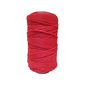 Sznurek ozdobny 100g/50m TRES czerwony /SZOZCZE/10DAG/