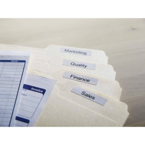 Etykiety na rolce dymo papierowe termiczne 50x12mm na teczki 220etykiet białe /s0722460 /