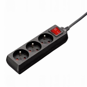 LISTWA ZASILAJĄCA "STANDARD" 3GN, 1,5M (CZARNA)  /442237020000/