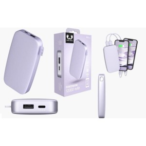 POWERBANK 12000 MAH USB-C ULTRASZYBKIE ŁADOWANIE I 20W PD DREAMY LILAC  /002318220000/