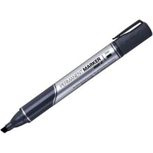 Marker permanentny ścięty 1,0-4,0mm RYSTOR RMP-2 czarny  /459-000/