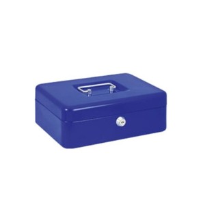 Kasetka na pieniądze 250x180x90mm rozmiar M YANDA niebieska 1szt. /120-1800/