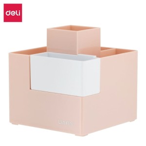 Przybornik na biurko DELI LINFINI różowy /EZ072P/