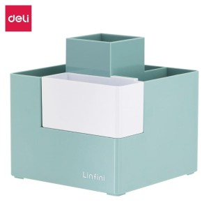 Przybornik na biurko DELI LINFINI zielony /EZ072GR/