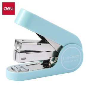 Zszywacz do 25 kartek na zszywki 24/6 26/6 DELI LONGREEN niebieski /EM416-BL/