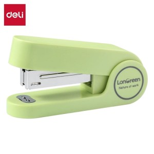 Zszywacz do 25 kartek na zszywki 24/6 26/6 DELI LONGREEN zielony /EM415-GR/