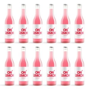 Napój lemoniada 330ml delikatnie gazowana ON LEMON rabarbar butelka szklana 1szt.
