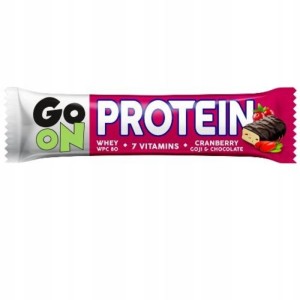 Baton proteinowy 50g GO ON żurawinowy
