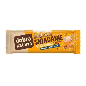 Baton owocowy 35g DOBRA KALORIA śniadanie prażone orzeszki i sól 1szt.