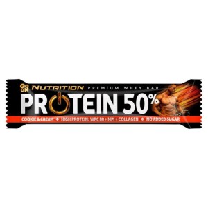 Baton proteinowy 40g GO ON NUTRITION PROTEIN BAR 50% ciasteczkowo śmietankowy