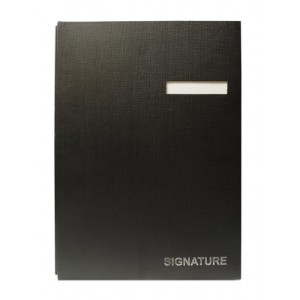 Teczka do podpisu 20 kartek z okienkiem TAURUS SB20-02 czarna 1szt. /TT00804/