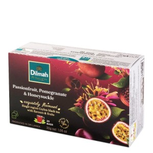 Herbata czarna DILMAH GRANAT PASSIFLORA wiciokrzew z zawieszką 20szt.