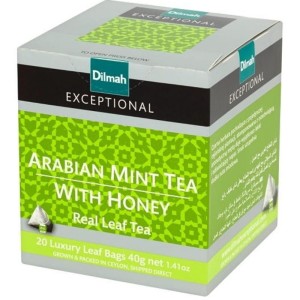 Herbata czarna DILMAH pramidki exceptional arabian mint with honey z zawieszką 20szt.