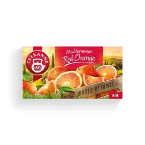Herbata owocowa kopertowana TEEKANNE MEDITERRANEAN RED ORANGE śródziemnomorska czerwona pomarańcza z zawieszką 20szt.