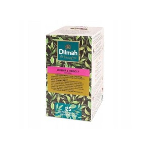 Herbata ziołowo-owocowa kopertowana DILMAH róża hibiskus z zawieszką 25szt.