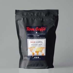 Kawa ziarnista 1,0kg TOM CAFFE RED LABEL 100% ARABICA