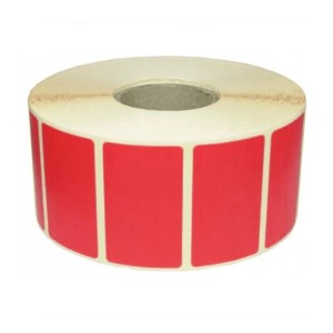 Etykiety na rolce termiczne 32x20mm 300etykiet czerwone