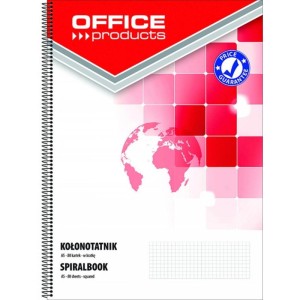 Kołozeszyt A5/80 kratka 70g bez marginesu OFFICE PRODUCTS z mikroperforacją 1szt. /16058021-99/