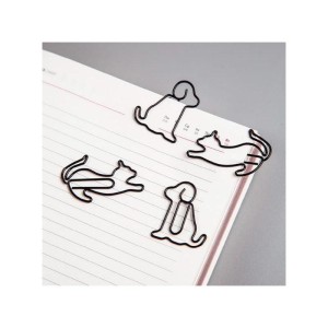 Klipsy do papieru 19 mm MESHU CAT AND DOG 4 sztuki /328219/