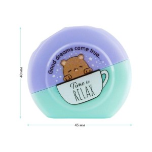 Temperówka plastikowa z pojemnikiem podwójna MESHU BEARY BEARY mix wzorów i kolorów 1szt. /330367/