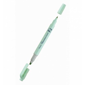 Zakreślacz dwustronny okrągły+ ścięty 1,0mm I 1,5mm-3,5mm PENTEL ILLUMINA FLEX SLW11P pastelowy  seledynowy /SLW11P-KE/