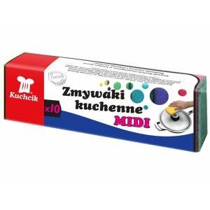 Gąbka do zmywania/do naczyń KUCHCIK MIDI średni 10 szt. /3001/