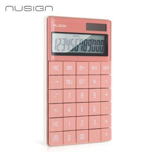 Kalkulator 12 pozycyjny DELI NUSIGN ENS041 różowy /ENS041-R/