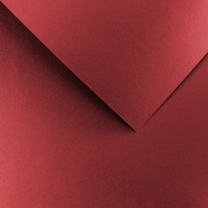 Karton ozdobny A4/200g GALERIA PAPIERU BRILLO metalizowany czerwony 20szt. /205423/