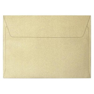 Koperta ozdobna C6 114x162mm HK 120g PEARL złoty 10szt. /280215/