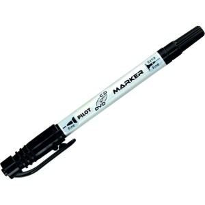Marker foliopis/do cd dwustronny 0,4 i 0,7mm PILOT twin marker czarny/SCA-TMCD-B/