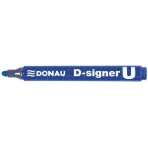 Marker permanentny okrągły 2,0-4,0mm DONAU D-SIGNER niebieski /7371001-10PL/