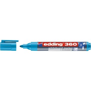 Marker suchościeralny okrągły 1,5-3,0mm EDDING 360 jasny niebieski/błękitny 1szt./ED-360010/