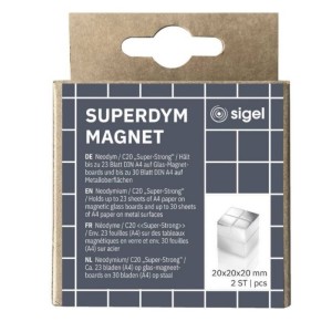 Magnesy SIGEL superdym bloczek 20x20x20 mm c20