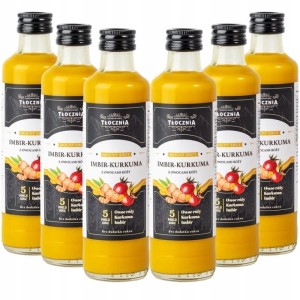 Napój MOCNY SHOT 250ml imbir-kurkuma bez dodatku cukru 1szt.